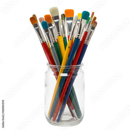 Colorful art supplies including pencils and crayons for creative drawing
