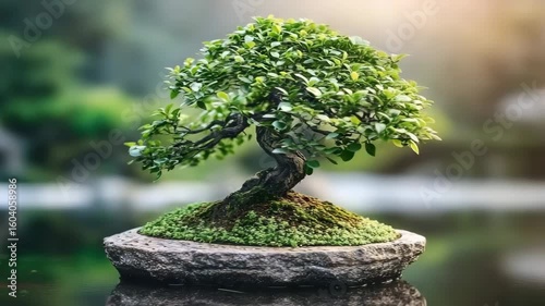 Bonsai tree in pot