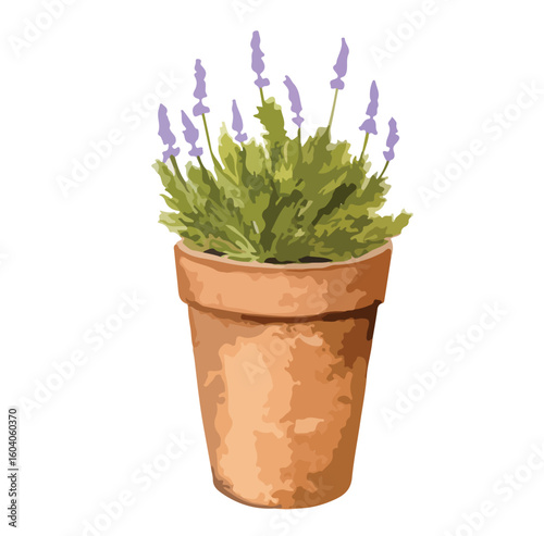 Watercolor set of home plants in flower pots. Hand drawn watercolor for banner, print, home or garden decoration