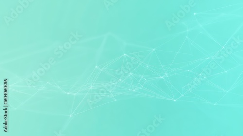 Abstract Network Background with Connected Dots and Lines on Teal, Representing Connectivity and Communication in Modern Technologies