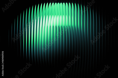 Green and black vertical gradient with glowing center. Intense cyber feel with high-contrast neon glow. The bright center transitions smoothly into darker tones, enhancing the futuristic feel. 