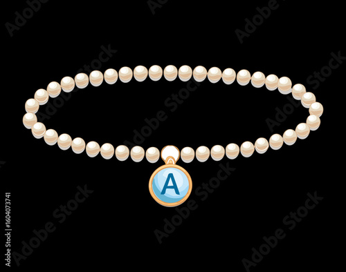 Single Pearl Charm Bracelet Display