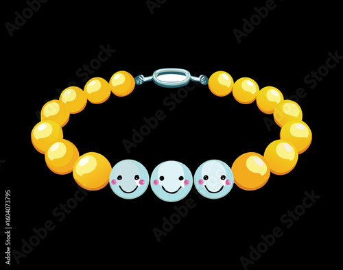 Yellow Happy Face Charm Jewelry