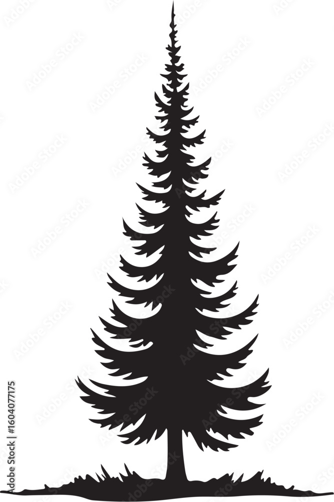 Obraz premium 8 Pine Tree Silhouette Bundle