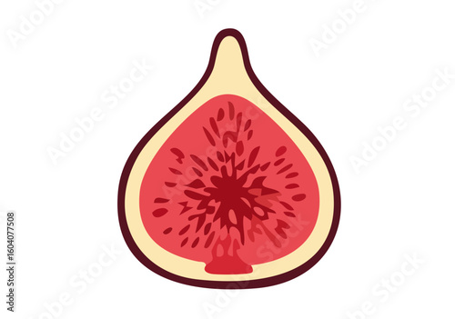 fresh figs isolated on white background