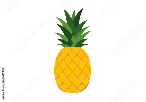 pineapple on white