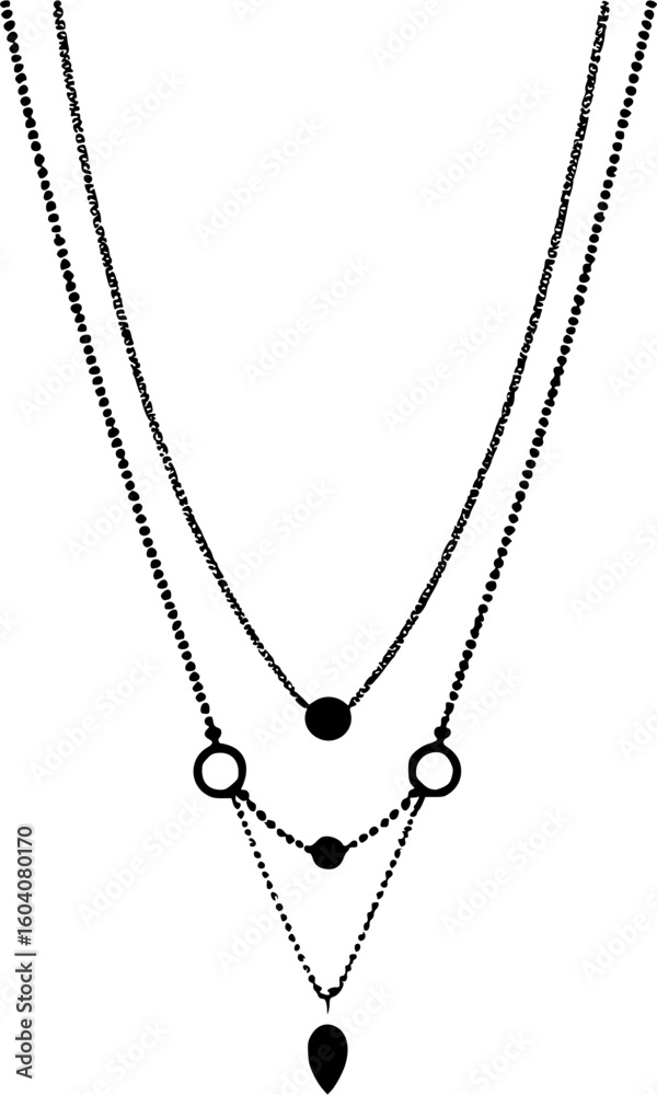 pearl necklace on white background pearl necklace on white background