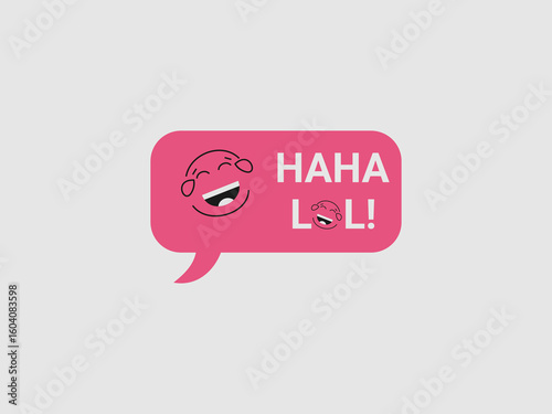two black outline laughing emoji faces