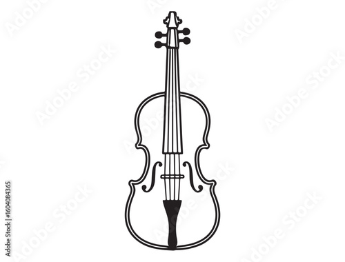 VIOLIN SILHOUETTE.