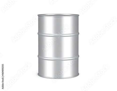 Silver metal barrel