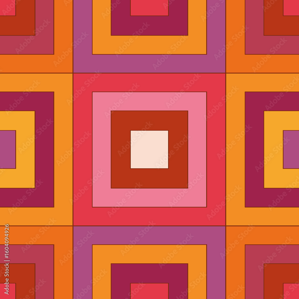 Fototapeta premium 1970s Groovy eclectic Design 
