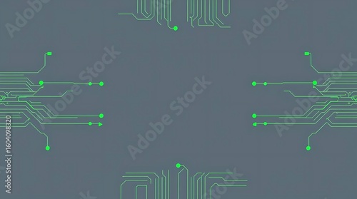A vector graphic of a technological background, using clean lines and bold shapes to represent data networks and servers, employing a minimalist design aesthetic, primarily using cool greys