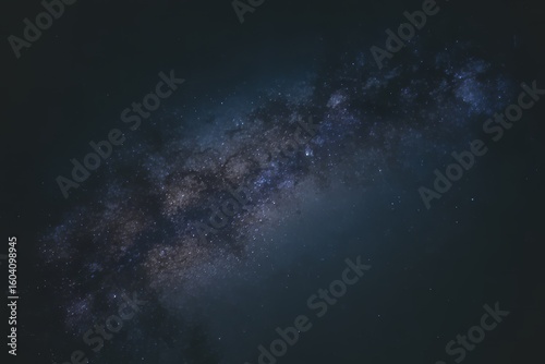 Magnificent view of the Milky Way galaxy shining brightly across the night sky with myriad stars