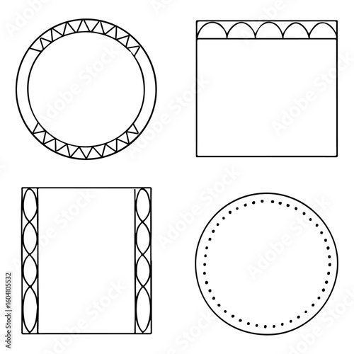 set of vintage frames