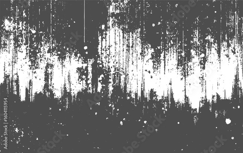 black and white texture vector. Distressed overlay Abstract textured effect. Vector Illustration, Abstract vector noise. Small particles of debris and dust. Distressed uneven transparent background.