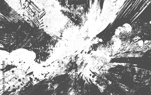 black and white texture vector. Distressed overlay Abstract textured effect. Vector Illustration, Abstract vector noise. Small particles of debris and dust. Distressed uneven transparent background.