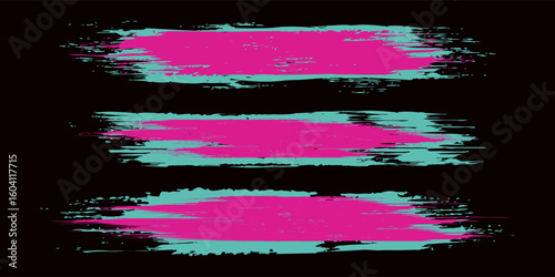 Car sticker wrap banner abstract sporty lines pink blue greenish grunge color combination brush storm thunder modern pattern racing motorsport.