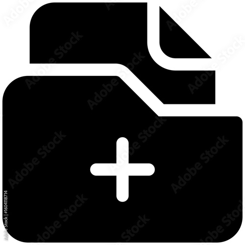 add folders icon for user interface, user experience, website, application, printing, document, poster design, etc