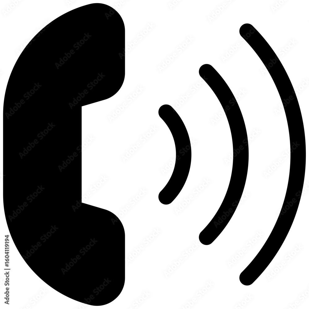 Obraz premium phone call icon for user interface, user experience, website, application, printing, document, poster design, etc
