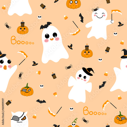 Halloween Festival,Seamless Background
