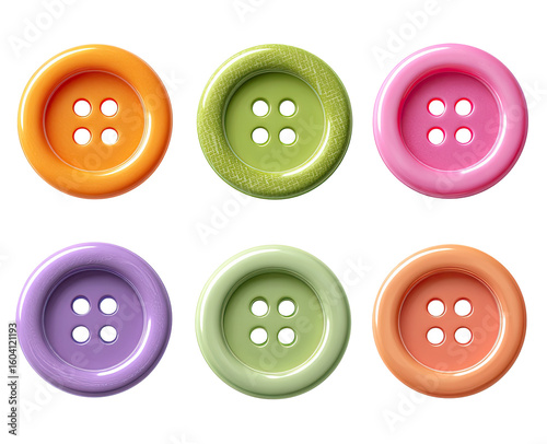 Colorful buttons in a grid pattern