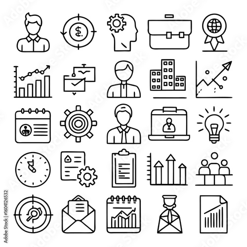 business icons set