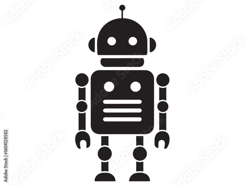ROBOT ICON SILHOUETTE