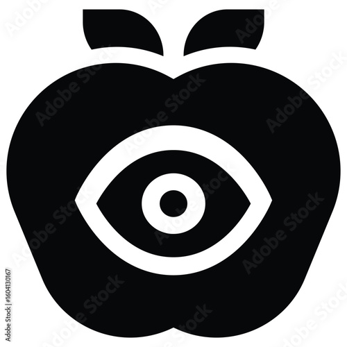 Apple Eye Abstract Illustration