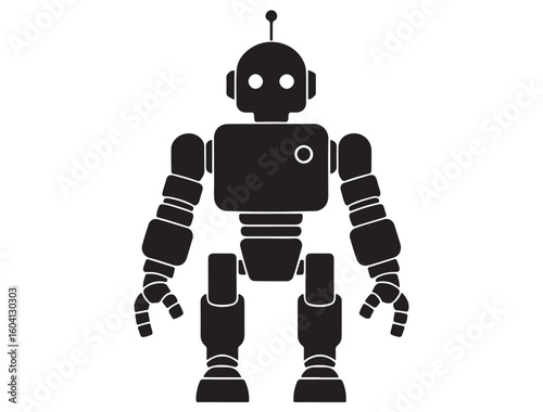 ROBOT ICON SILHOUETTE