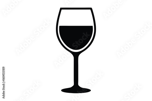 wine glass vector icon