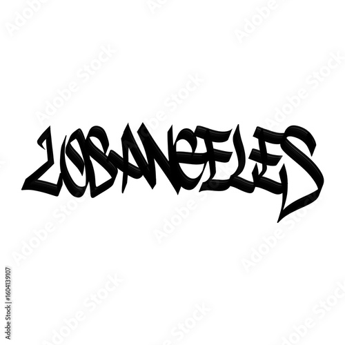 Los Angeles - Handmade writing