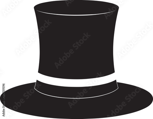 Traditional Irish Leprechaun Hat in Black Silhouette | St. Patrick’s Day Clipart Illustration Vector Format
