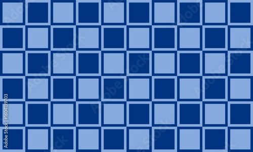 Two tone blue Checkerboard repeat pattern, replete image, design for fabric design printing