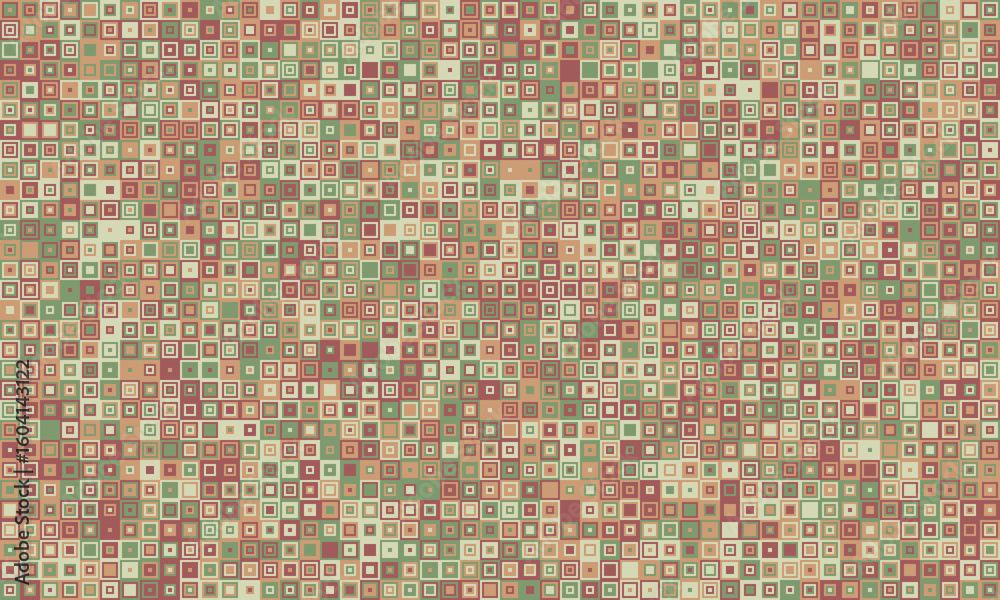 Fototapeta premium Abstract mosaic background. Subtle color variations in a repeating square pattern create a textured, calming visual.