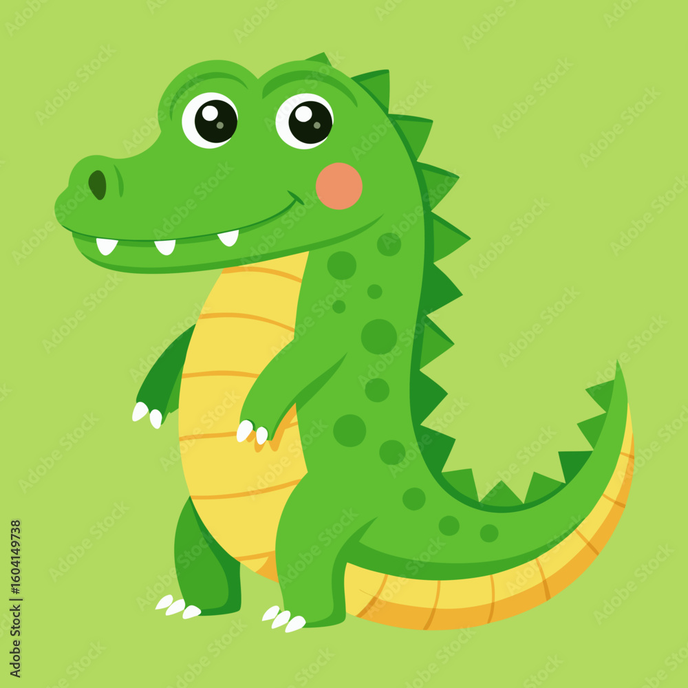 Naklejka premium Cute crocodile 
