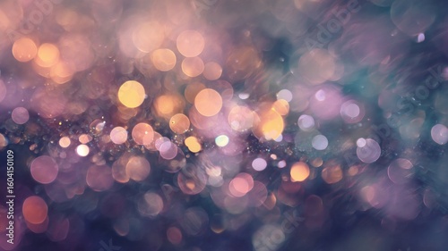 Vibrant bokeh city lights against twilight sky. Neural network AI generated