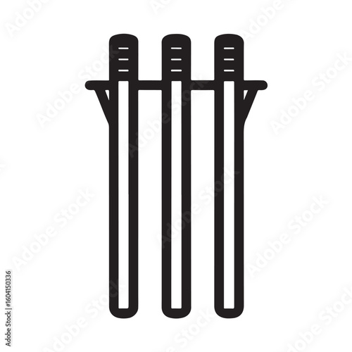 Cricket Stumps Vector Icon