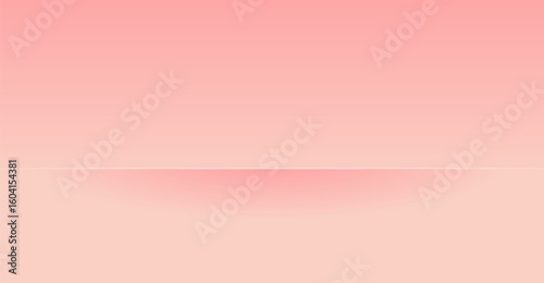 A gradient of pastel peach hues creates a soft, minimalist background with a subtle shadow, evoking a sense of calm and serenity across the smooth horizontal planes
