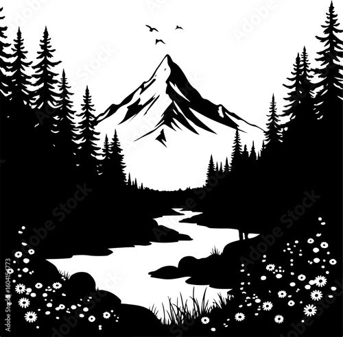mountain biking, cycling, bike rider, outdoor  vector