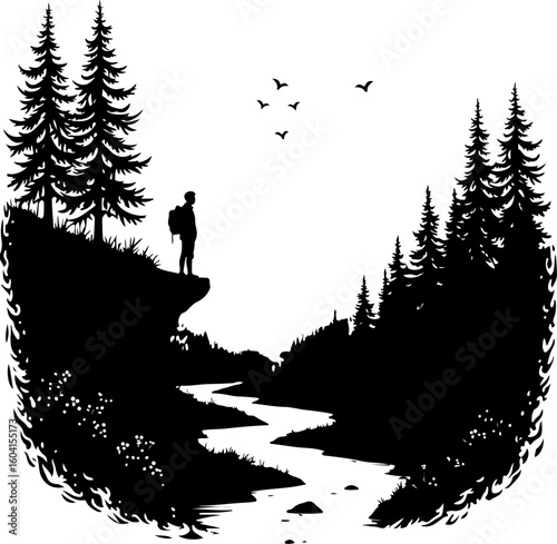 mountain biking, cycling, bike rider, outdoor  vector