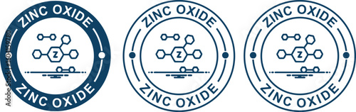 Zinc Oxide Product Label – Medical Grade Mineral Icon for Skin Health
