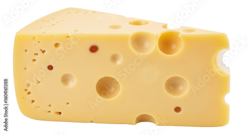 Isolated cheese on white background