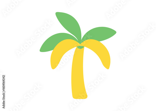 Banana tree vector illustration