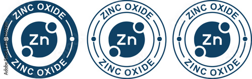 Zinc Oxide Logo Icon – Skin Protection Symbol for Creams and Lotions Packaging