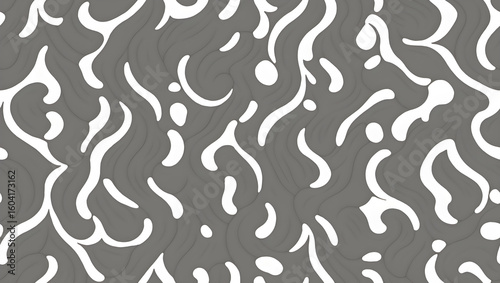 Illustration of abstract seamless decorative pattern. Unusual chaotic dynamic pattern, background.	