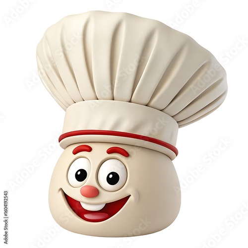 Chef Dough Head Cartoon Character for Culinary Branding