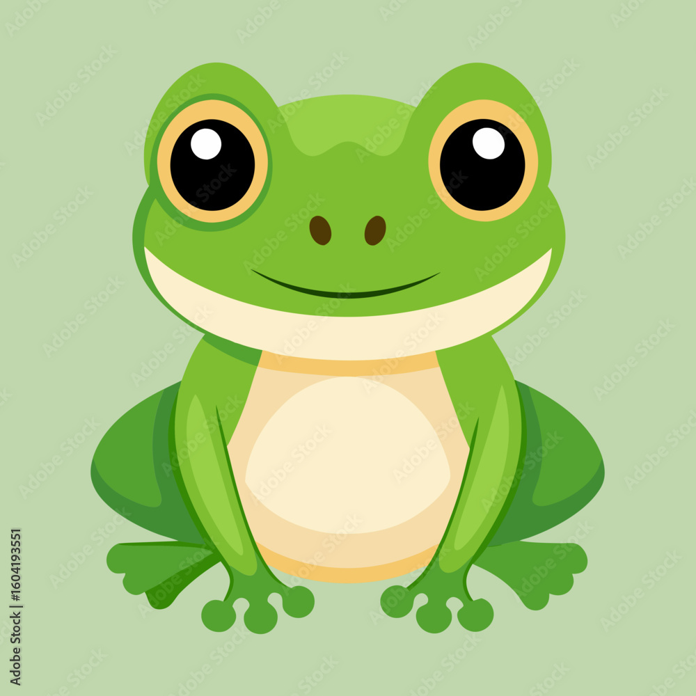Fototapeta premium Cute frog isolated 