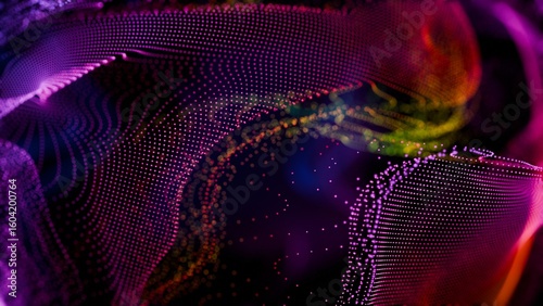 Tableau sur toile a colorful abstract background with a lot of dots