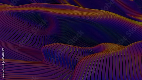 Photos a computer generated image of a mountain
