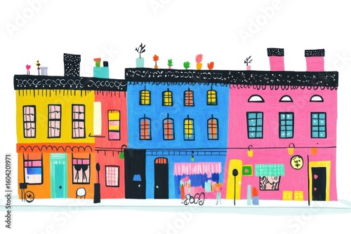 Vintage building buildings architecture drawing.